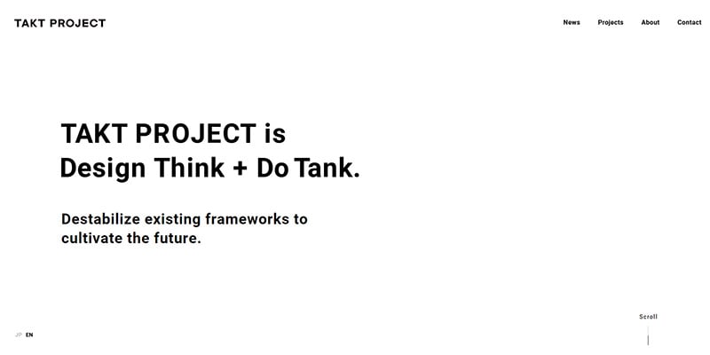 Takt Project's Website