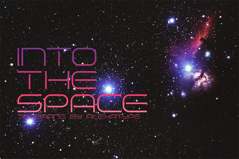 TERBAANG - Space Font