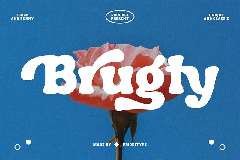 Brugty - Thick Display Font