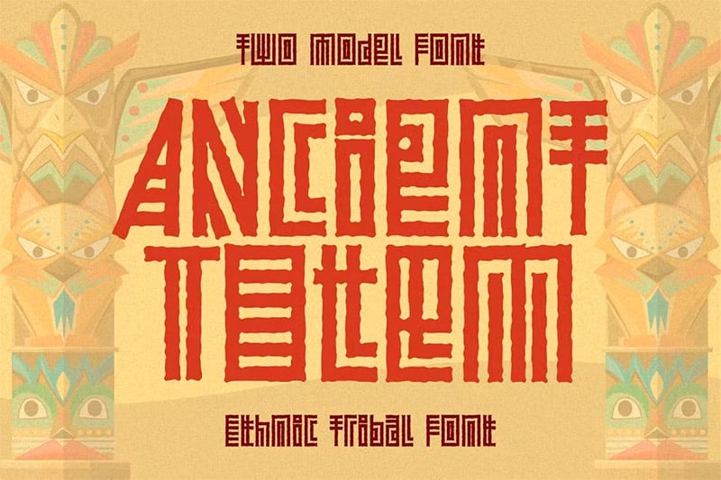 Tribal Fonts - Ancient Totem