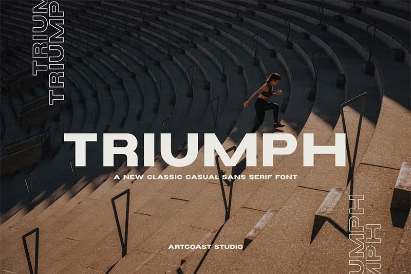 Triumph - Wide Sans Serif