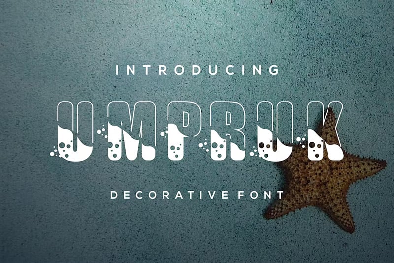 Umpruk - Decorative Water Font