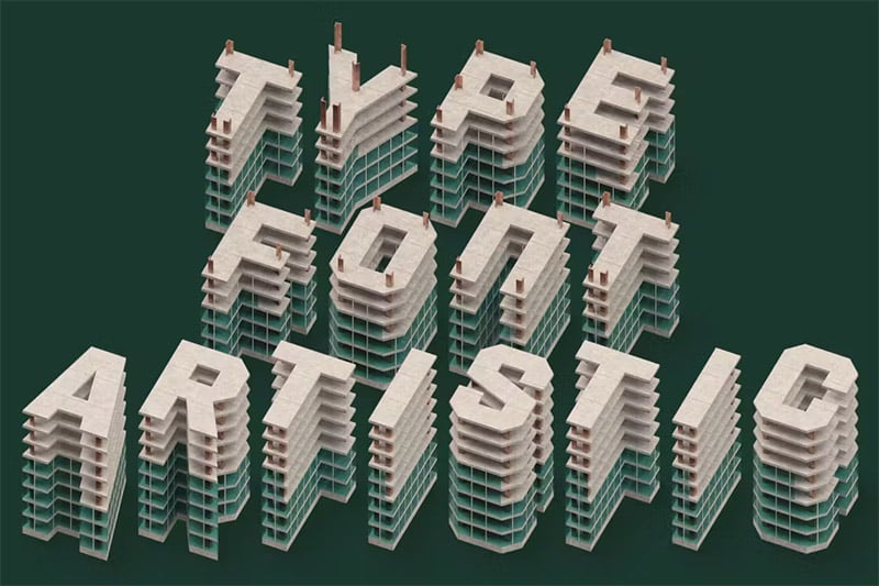 Under Construction - 3D Color SVG Font