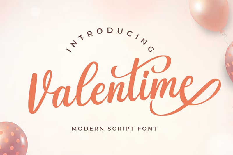 Valentine - Cute Script Font