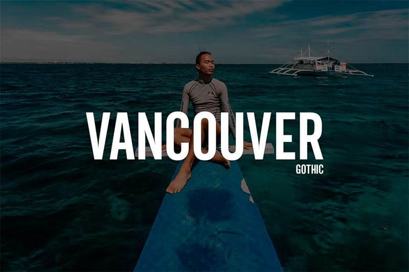 Vancouver Gothic Typeface