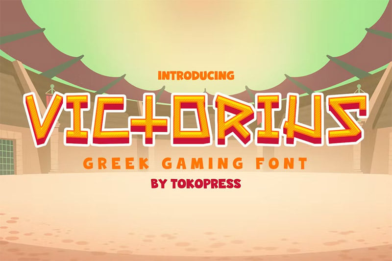 Victorious - Greek Gaming Font