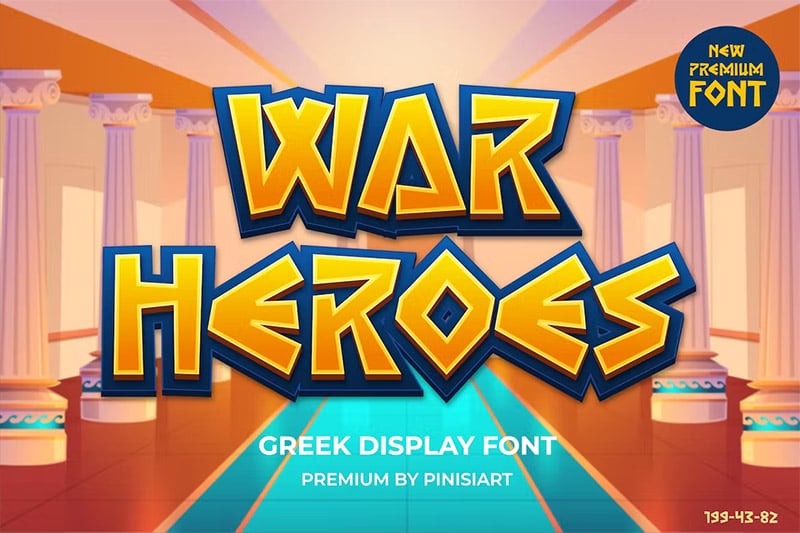 War Heroes - Greek Display Font