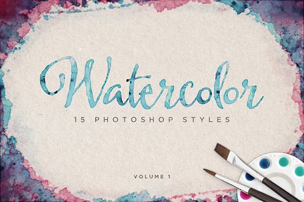 Watercolor Photoshop Styles