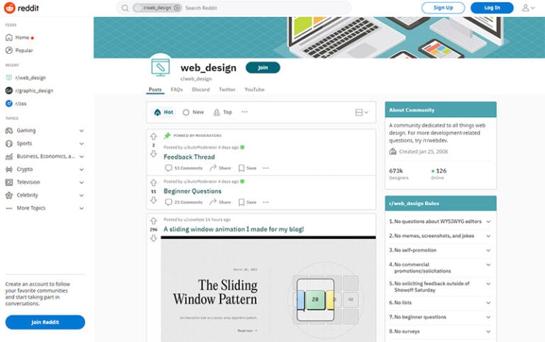 Subreddits for Designers