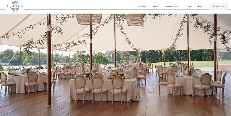 Wedding Planner Websites - Rebecca Rose Events