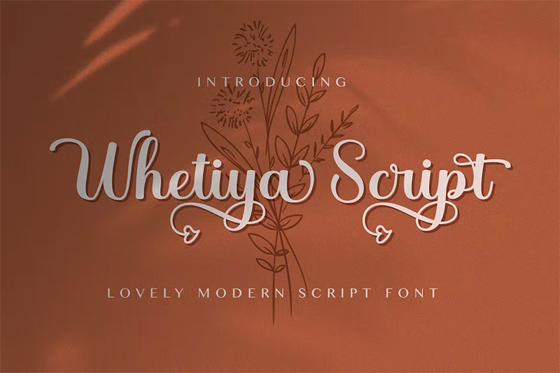 Whetiya - Love Script Font