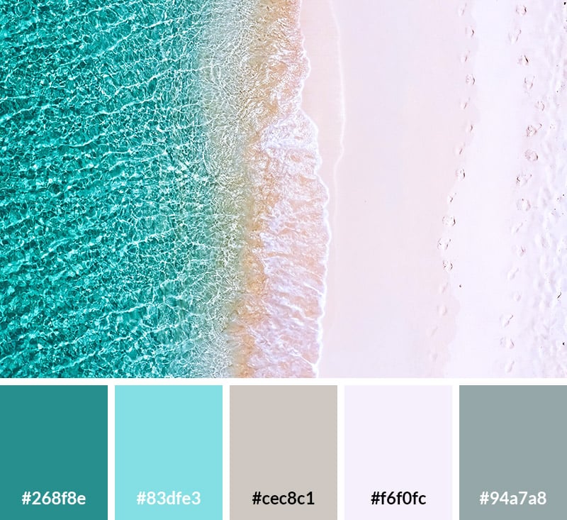 White Sand Beach Color Palette