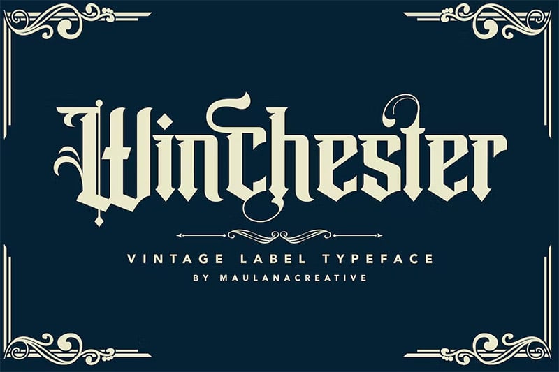 Winchester - Newspaper Title Font