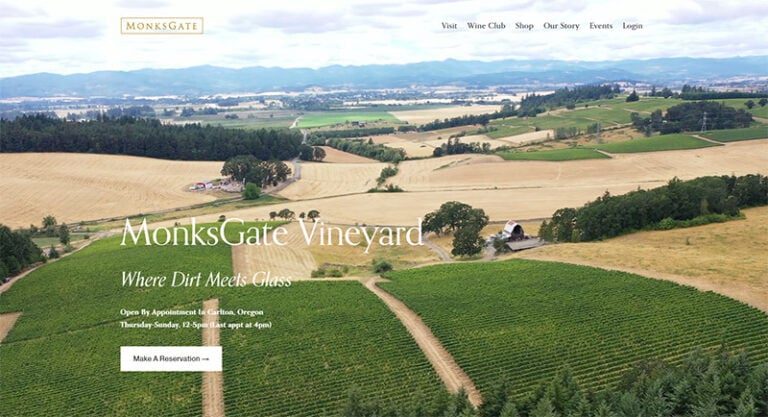 MonksGate Vineyard Website