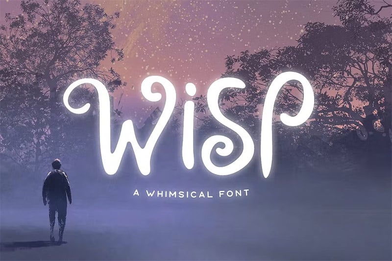 Wisp Typeface - A Whimsical Font