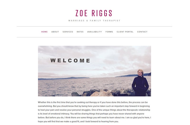 Zoe Riggs Marriage and Family Therapist