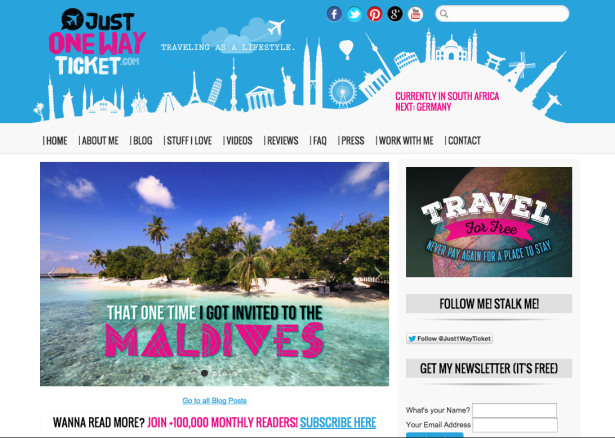 inspiring travel blogs - Just One Way Ticket