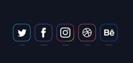 Minimal Social Icons